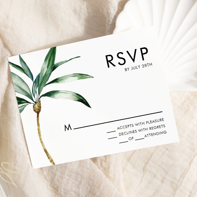 Carte de réponse RSVP de mariage de destination Pa (Créateur téléchargé)