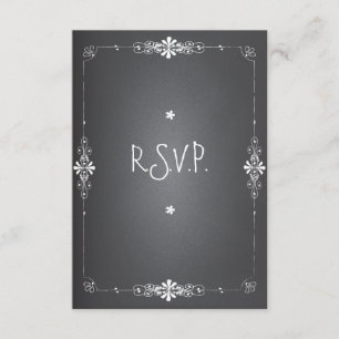 Carte de réponse RSVP de Mariage du tableau de bor