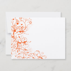 Carte de réponse RSVP de mariage pour les oiseaux