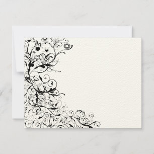 Carte de réponse RSVP de mariage pour les oiseaux