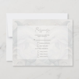 Carte de réponse RSVP de mariage Whimsy moderne