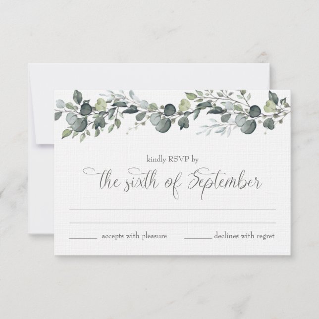 Carte de réponse RSVP de Samantha et Michael (Devant)