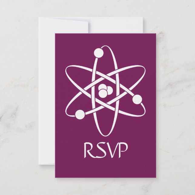 Carte de réponse RSVP Forces attractives dans le v (Devant)