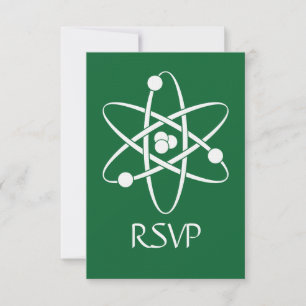 Carte de réponse RSVP Forces Attractives en Vert