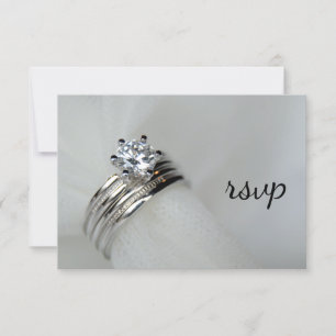 Carte de réponse RSVP mariage Rings