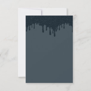 Carte de réponse RSVP personnalisée au charbon de