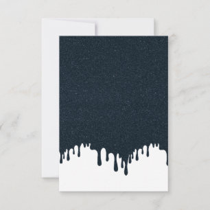 Carte de réponse RSVP personnalisée avec gouttes b