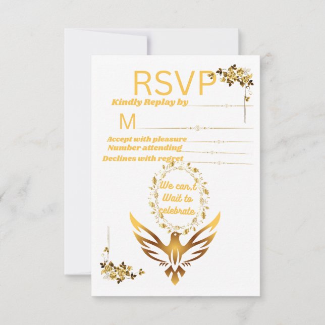 Carte de réponse RSVP pour la remise des diplômes  (Devant)