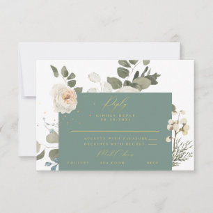 Carte de réponse RSVP RSVP Soft Floral Botanical G