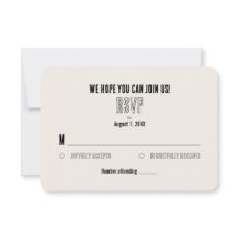 Carte de réponse RSVP Rustique Boho Grange Mariage