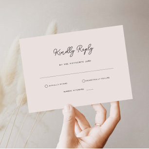 Carte de réponse RSVP simple