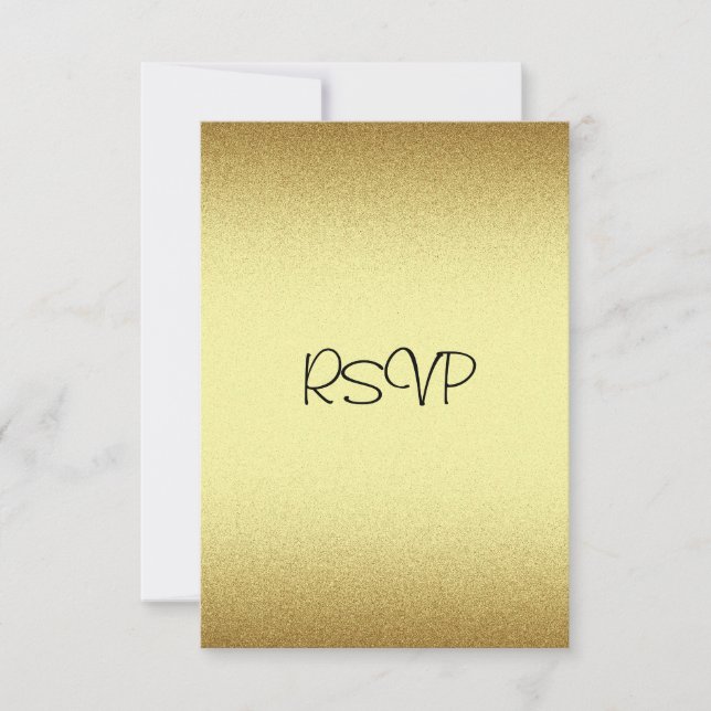 Carte de réponse RSVP Tous les événements Elegant  (Devant)