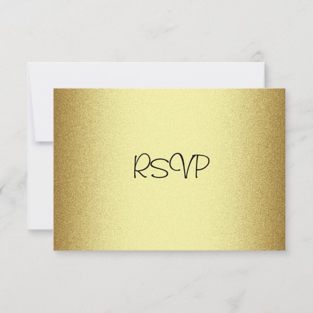 Carte de réponse RSVP Tous les événements Elegant  (Devant)