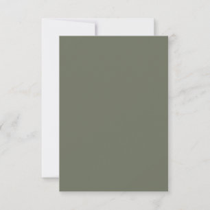 Carte de réponse RSVP Vert de mousse