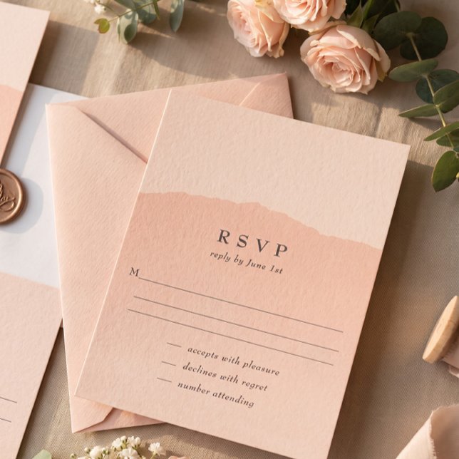 Carte de réponse simple et tendance pour mariage r (Créateur téléchargé)