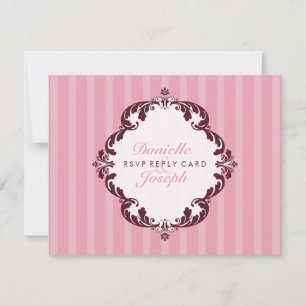 CARTE DE RÉPONSE STYLISH RSVP :: luxueux luxe 2