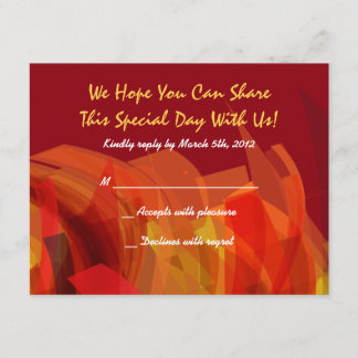 Carte de réponse Transparent Star Bat Bar Mitzvah 