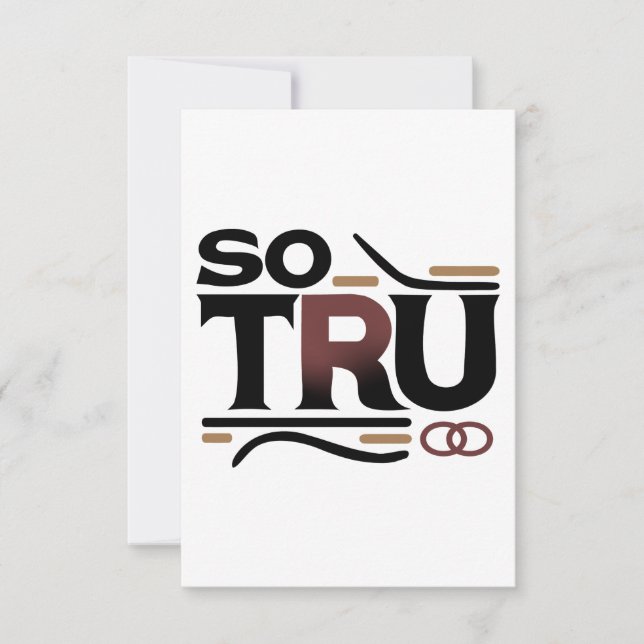 Carte de réponse Tru (Devant)