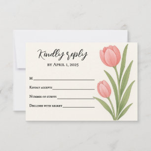 Carte de réponse Tulip Treasure