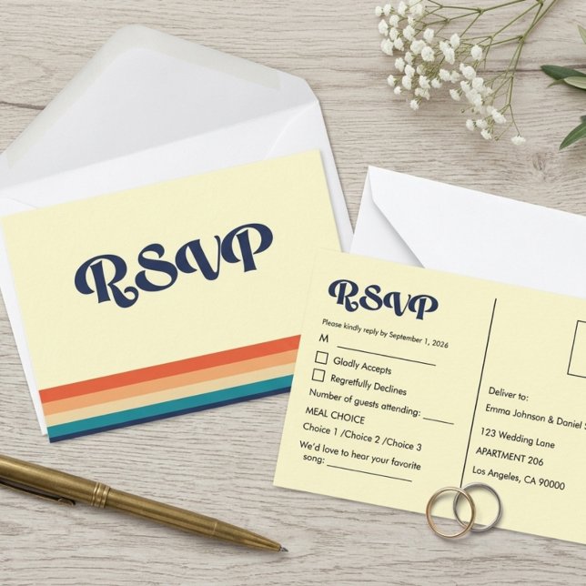 Carte de réponse Vintage Vibes (Créateur téléchargé)