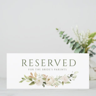 Carte de réservation suspendue pour mariage avec v