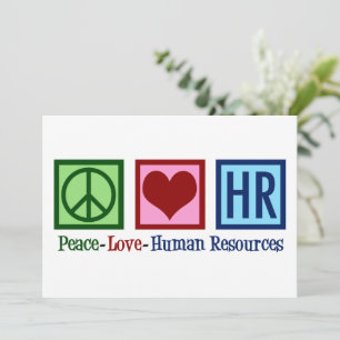 Carte de ressources humaines Peace Love HR