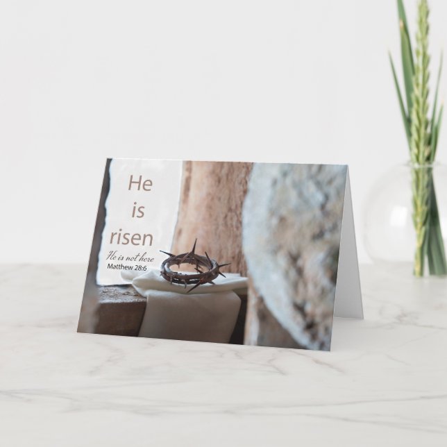 Carte de résurrection chrétienne (Devant)