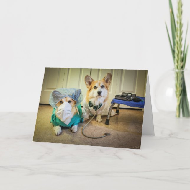 Carte de rétablissement pour le Dr Corgi et l'infi (Devant)