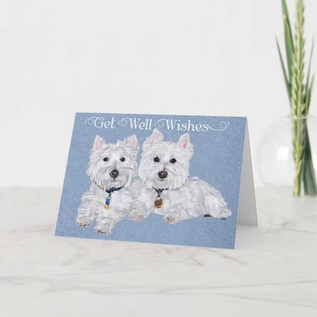 Carte de rétablissement pour Westie (Devant)