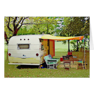 Carte de retrait Camper vintage