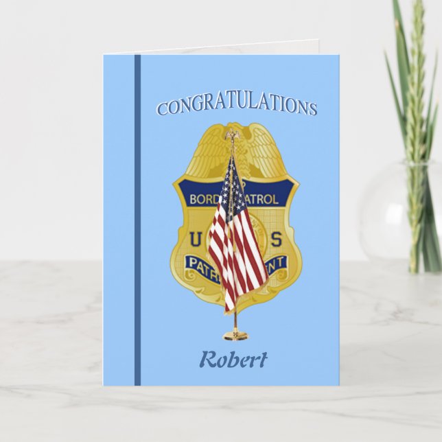 Carte de retrait de la patrouille frontalière amér (Devant)