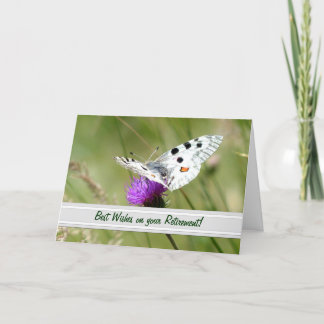Carte de retrait papillon Apollo