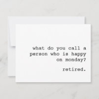 carte de retraite amusante / comment appelez-vous