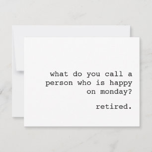 carte de retraite amusante / comment appelez-vous