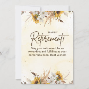 Carte de retraite Brown jaune