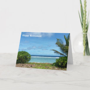 carte de retraite de plage