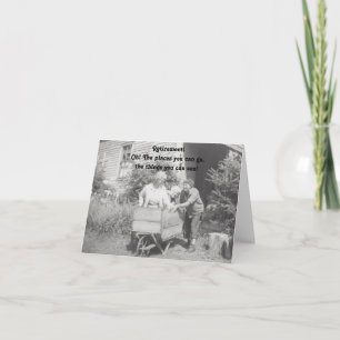 Carte de retraite drôle