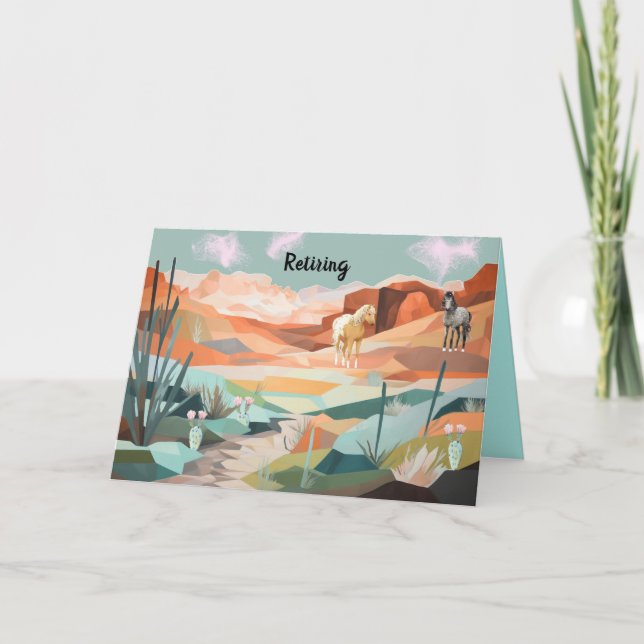 Carte de retraite générale avec Pittoresque occide (Devant)