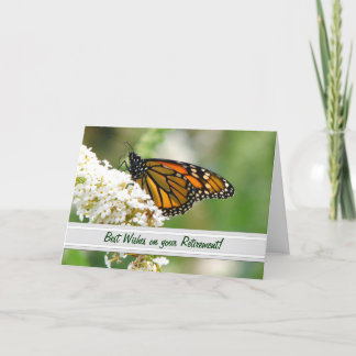 Carte de retraite Monarch Butterfly par Elaine