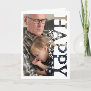 Carte de retraite personnalisée avec photo   Carte