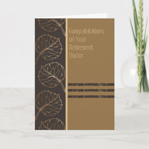 Carte de retraite pour un médecin