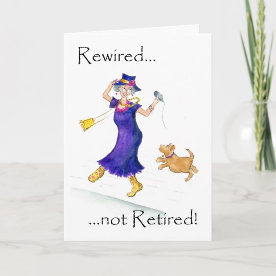 Carte De Retraite Pour Une Femme Zazzle Fr