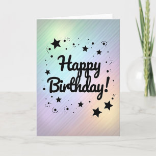 Carte de rêve pastel pour anniversaire doux