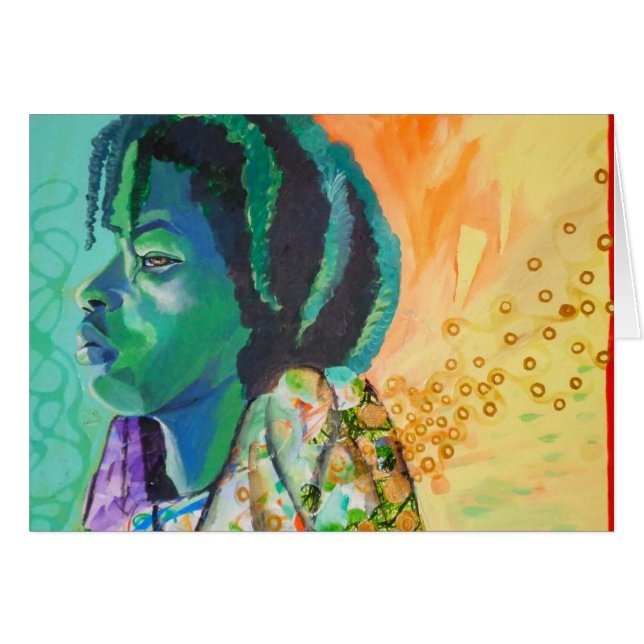 Carte de rêve pour garçon noir (Devant Horizontal)