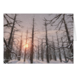 Carte de rêve pour une nuit d'hiver