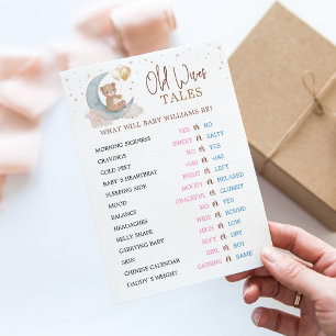 Carte de Révélation du Sexe Contes de Vieilles Fem