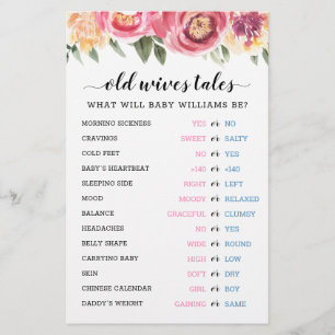 Carte de Révélation du Sexe de Bébé pour Baby Show