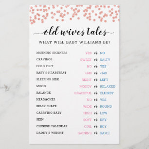 Carte de Révélation du Sexe de Bébé pour Baby Show