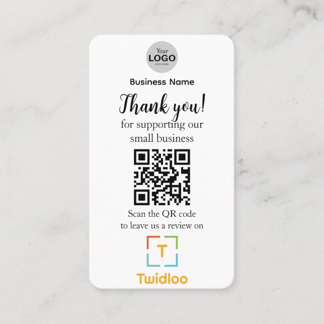 Carte de révision pour petites entreprises (Devant)