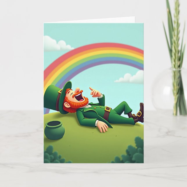 Carte de rire du lutin chanceux (Devant)